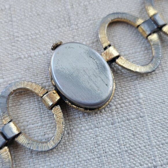 Vintage Majestime Wristwatch Manual Winding 17 Jewels Gold Tone Analog Watch - Picture 11 of 12